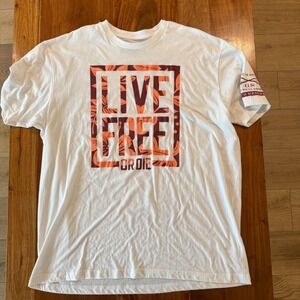 Grunt Style Men's "Live Free or Die" White T-Shirt Size 2XL